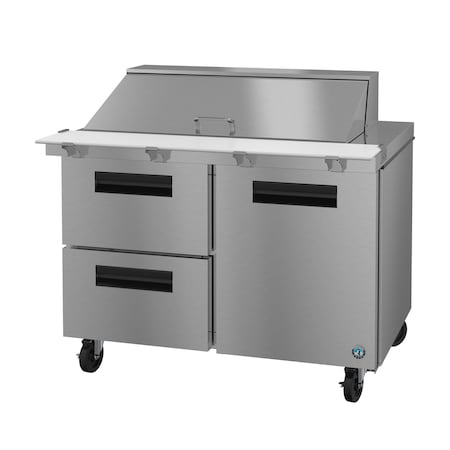 Hoshizaki Refrigerator, Two Section Mega Top Prep Table, Drawer/Door Combo,  SR48B-18MD2